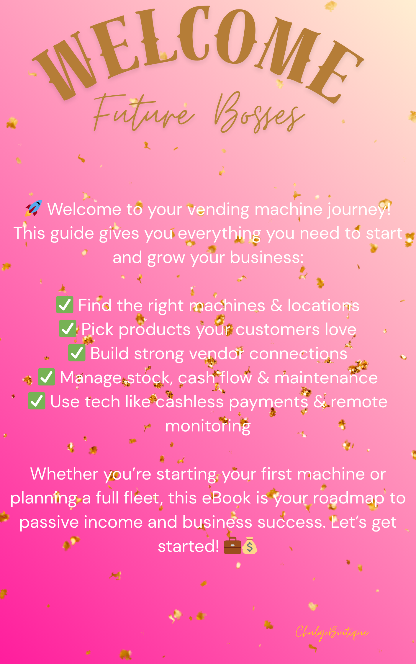 TURN MACHINE INTO MONEY ( vending machine business)PDF