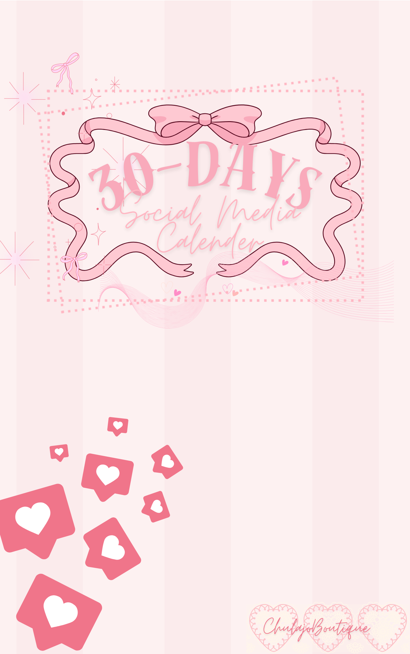 30 Days social media content Calender